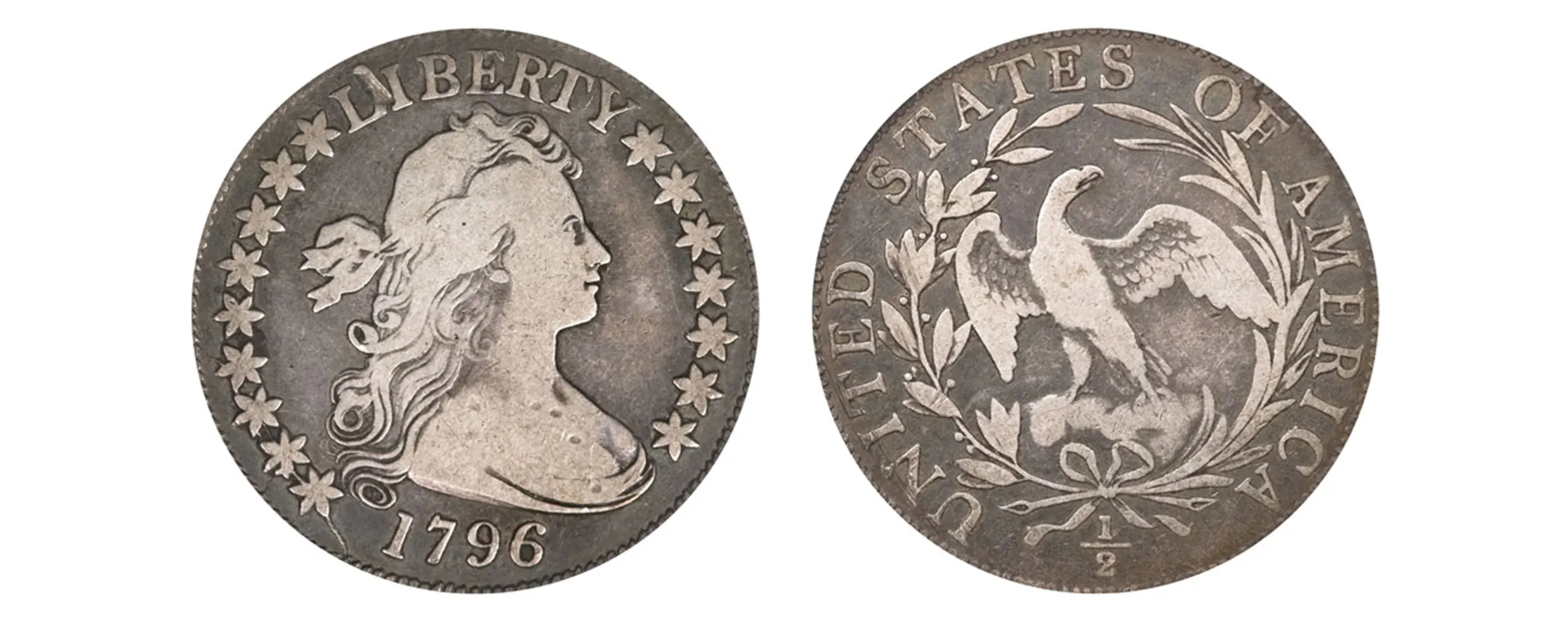 1796 Draped Bust Half Dollar - United States Coins.