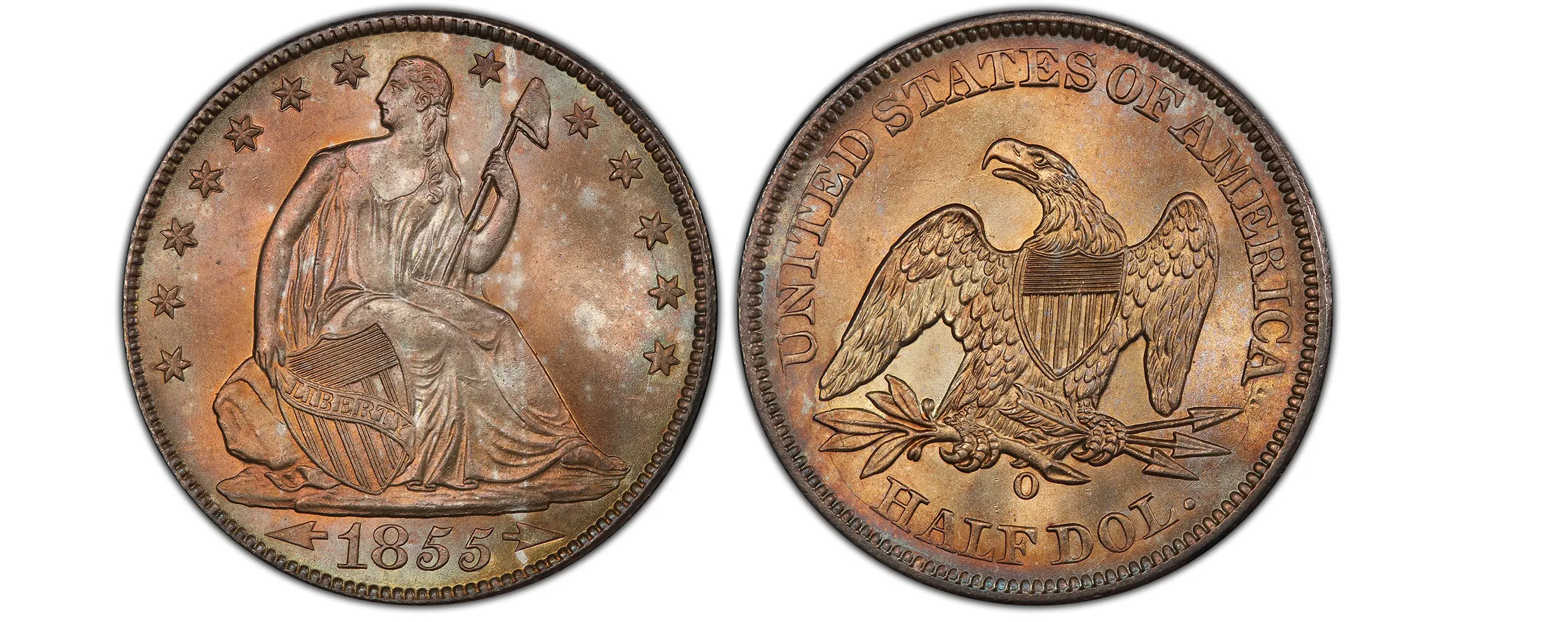 1855 Liberty Seated Half Dollar
