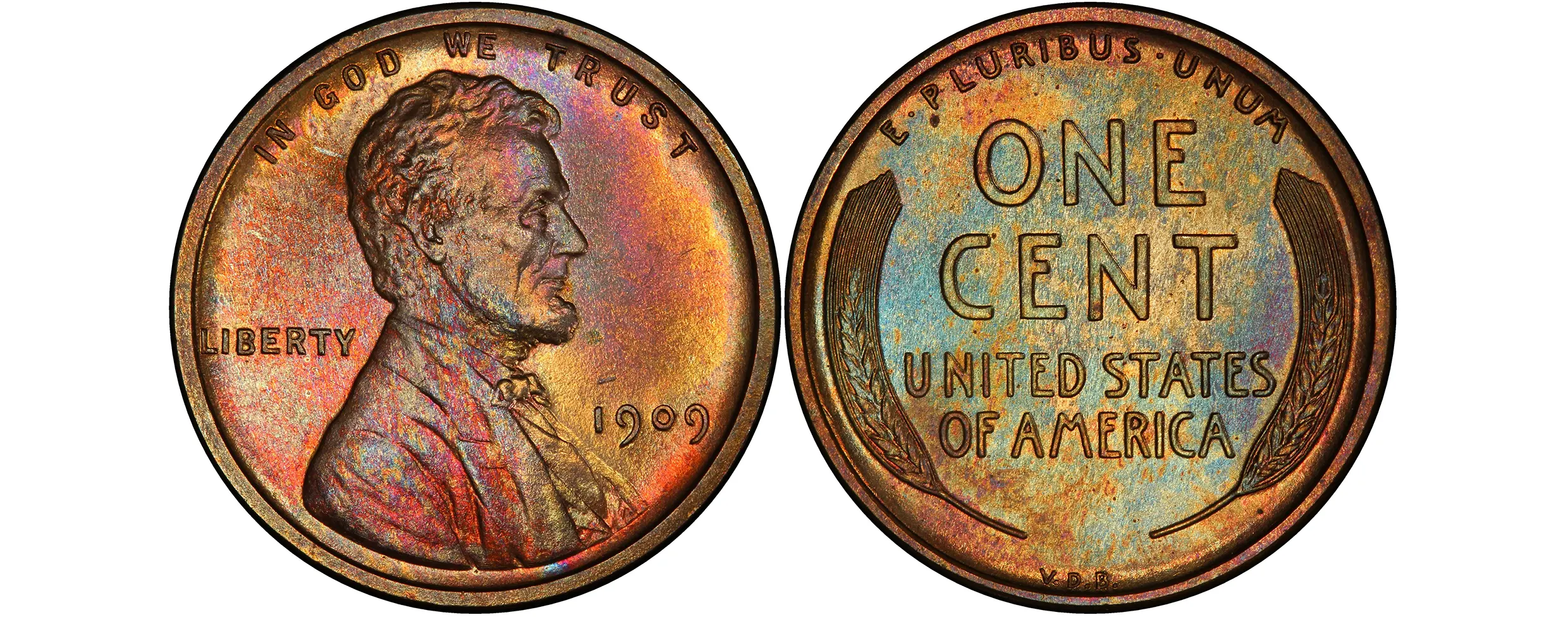 1909 Lincoln Penny (VDB Matte Proof )