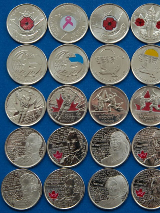 9 of the Rare Canadian Quarters